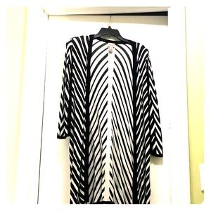 3/4 sleeve long cardigan